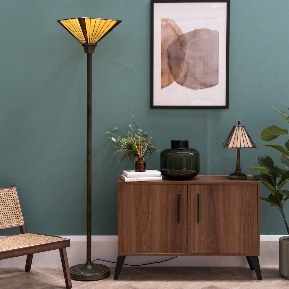 Tiffany uplighter floor lamp shade deals