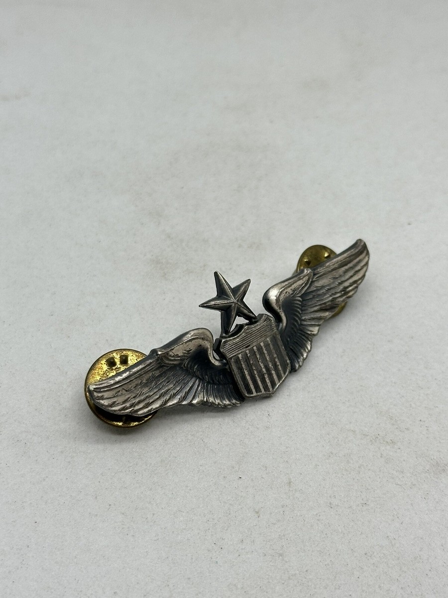 Vintage Krew G-I 1/20 Silver Filled USAF Senior Pilot Wings