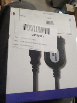 Cables Direct 20CM SCHWARZ USB AM - D9M RS232 :: NLUSB-0039A