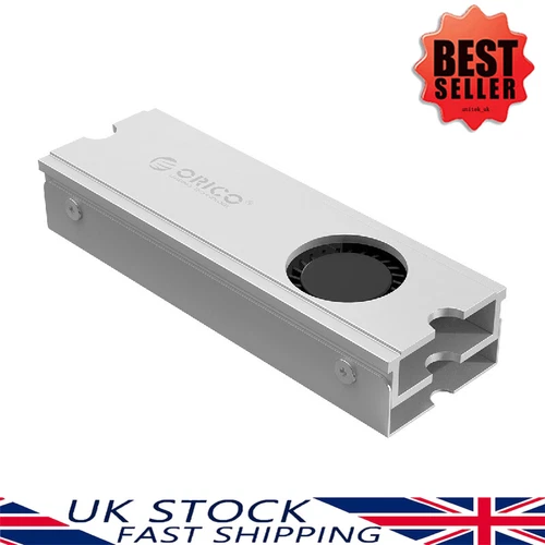 ORICO M.2 SSD Aluminium Heatsink Cooling Fan for M2 SATA/PCIe NVMe NGFF 2280 Key
