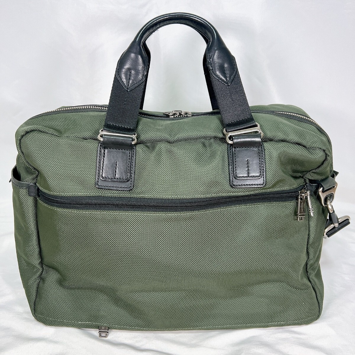 TUMI 22340SPH ALPHA BRAVO Briefcase boston bag Green Good TUMI 22340SPH ALPHA BRAVO Briefcase boston bag Green Good