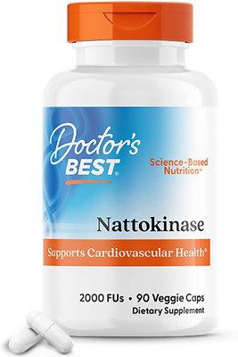 Doctors Best Nattokinase, 2000 Fus, Supports Cardiovascular Health, Non-Gmo, Veg