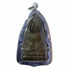Phra LP Tuad Pim Taoreed Silver Micron Pendant Wat Changhai Thai Buddha Amulet