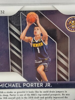 2018-19 Panini Silver Prizm #32 Michael Porter Jr. Nuggets RC
