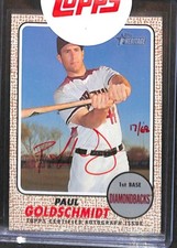 2017 Topps Heritage Red Ink Real One Autograph ROA-PG Paul Goldschmidt 17 of 68