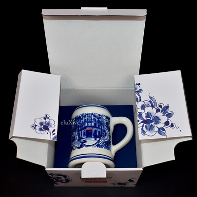 NWT Supreme SS21 Royal Delft 190 Bowery Store Box Logo Beer Mug