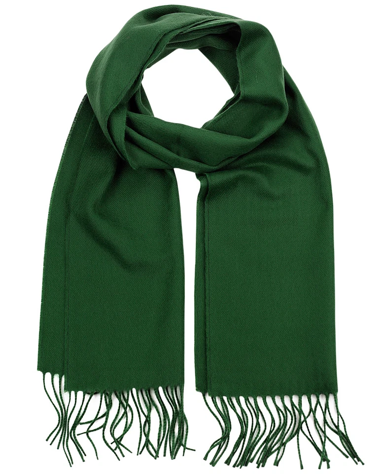 Bufanda clásica unisex D&Y más suave que la cachemira® lisa con flecos lisos Foto 4 de 4