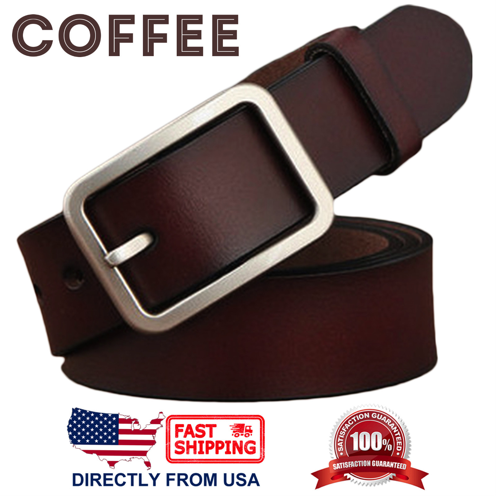 Women's Classic Buckle Handcrafted Leather Belt eBay
