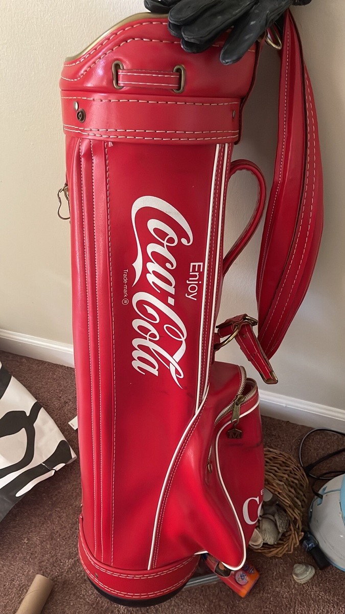 Miller Coca Cola Red Cart Golf Bag 6-way, 5 pockets | eBay