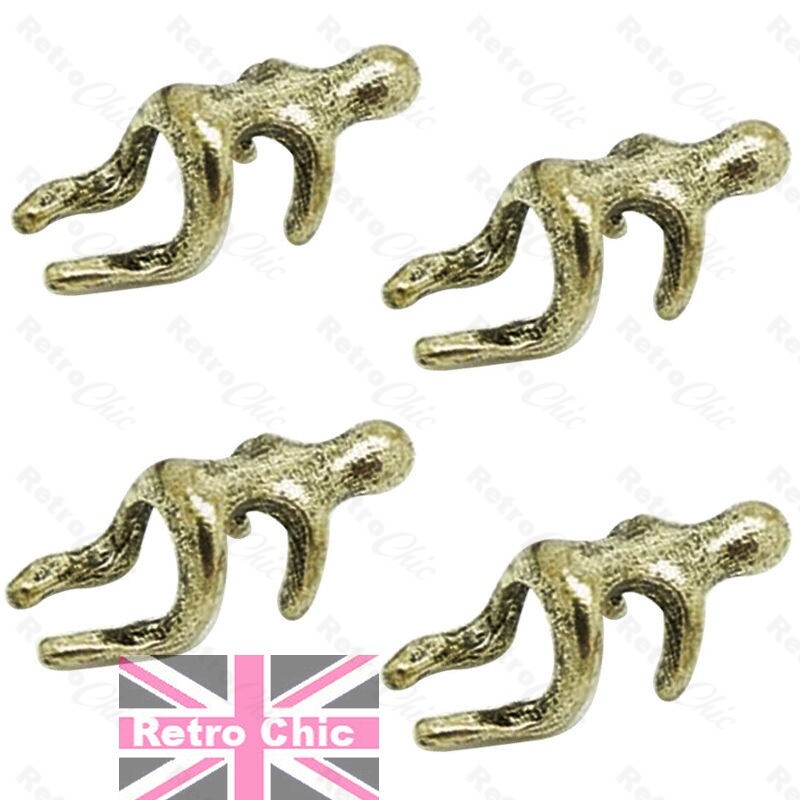 CLIMBING MAN climber EAR CUFF runner SILVER TONE/BRASS/COPPER running