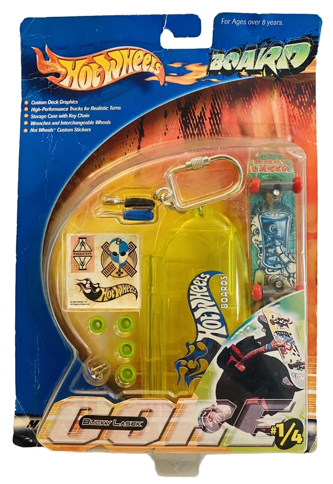 Juego de diapasón, camionetas y estuche vintage Hot Wheels Bucky Lasek Core 2001 Mattel Foto 4 de 4