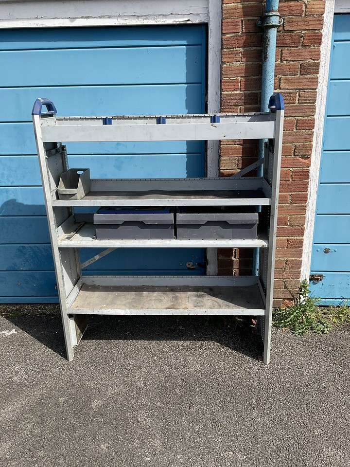 Sortimo van racking used 1250L/400W/1500H W With 2 Removable Locking