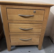 oak bedside tables x 2