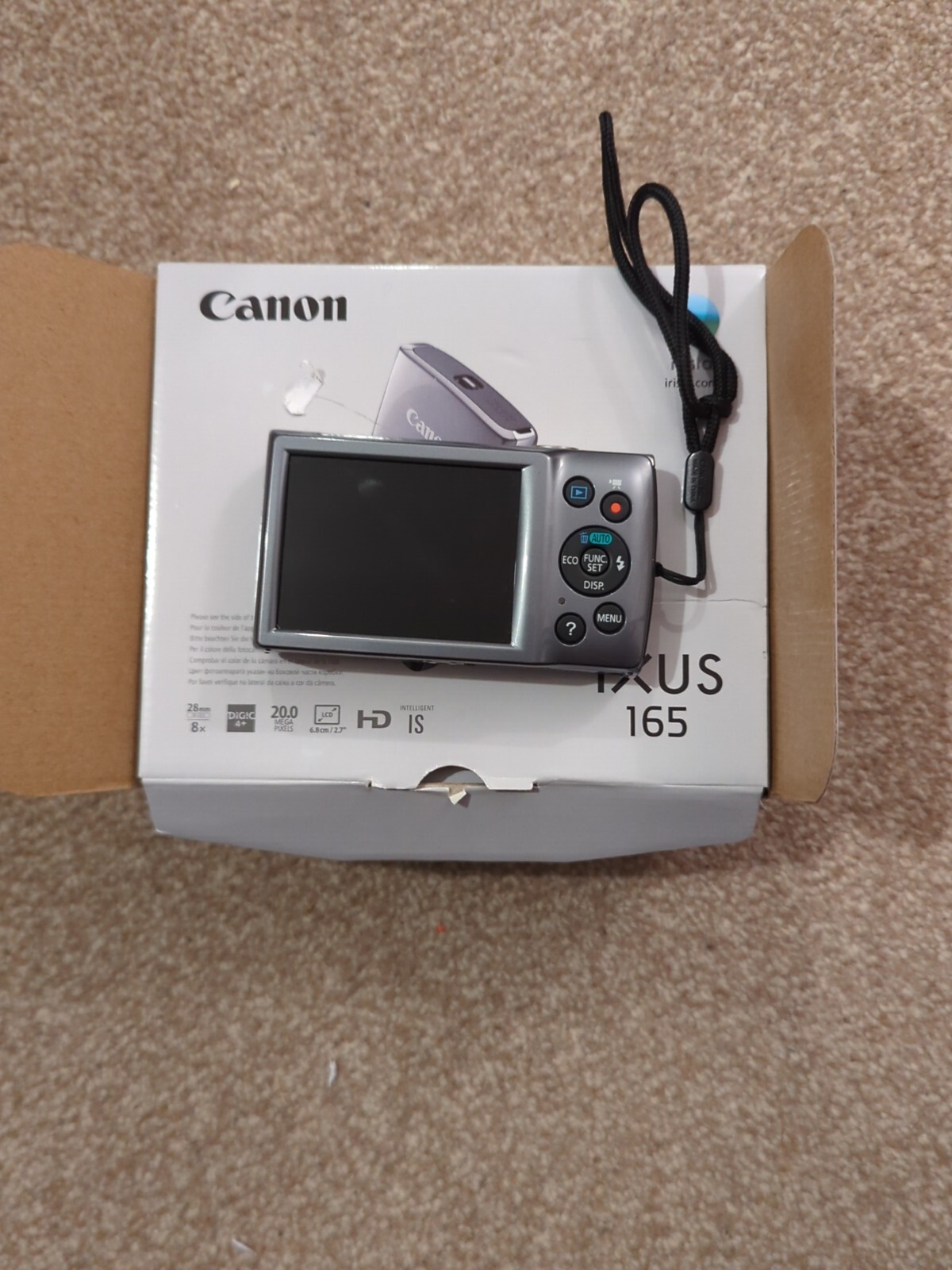 Canon IXUS 165 20MP 8x Optical Zoom Compact Digital Camera