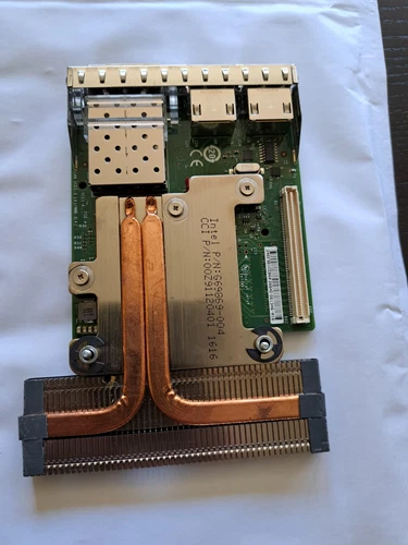 Dell C63DV Intel I350 X520 2x 10GbE SFP+ Quad Port Network Daughter Card 0C63DV