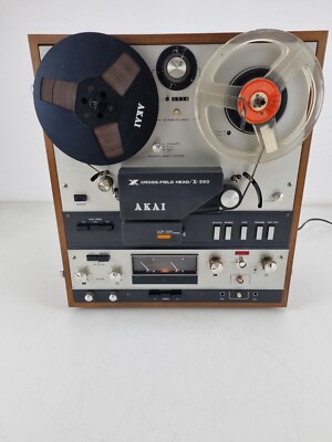 アンティーク レードル Akai X-360 Vintage 18cm recorder with build in speakers - Serviced