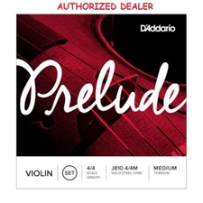 DAddario Prelude Violin Strings Set J810 4/4 M Medium 