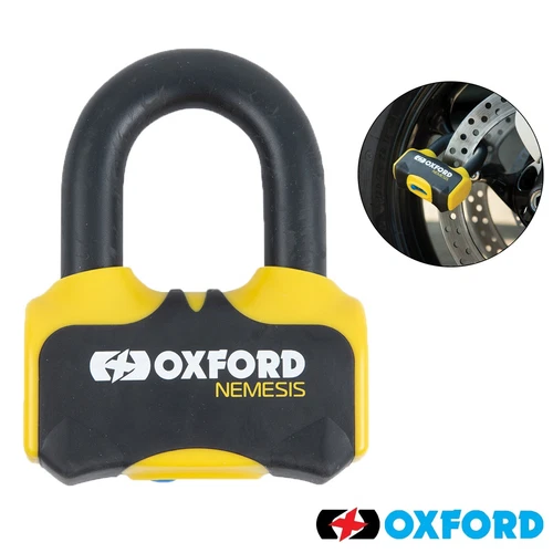 Oxford Nemesis ultrastarkes Vorhängeschloss Motorrad Motorrad Scheibenschloss 16 mm LK471