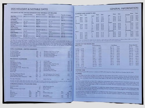 2025 A4 Diary Week to View Desk Diary Hard Backed Diary - Picture 39 of 55