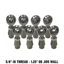 4 Link Radius Rod End Fabrication Kit 5/8 Chromoly Heim Joints 1.25" .095 Wall