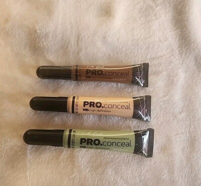 3-PACK L.A. Girl Pro Conceal High-Def Concealer GC985/GC969/GC992 Please Read