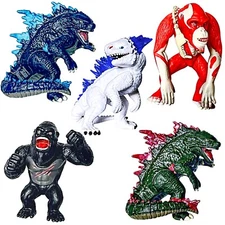 Brand New Set of 5 Chibi Godzilla x Kong: The New Empire, Toys Action Figures