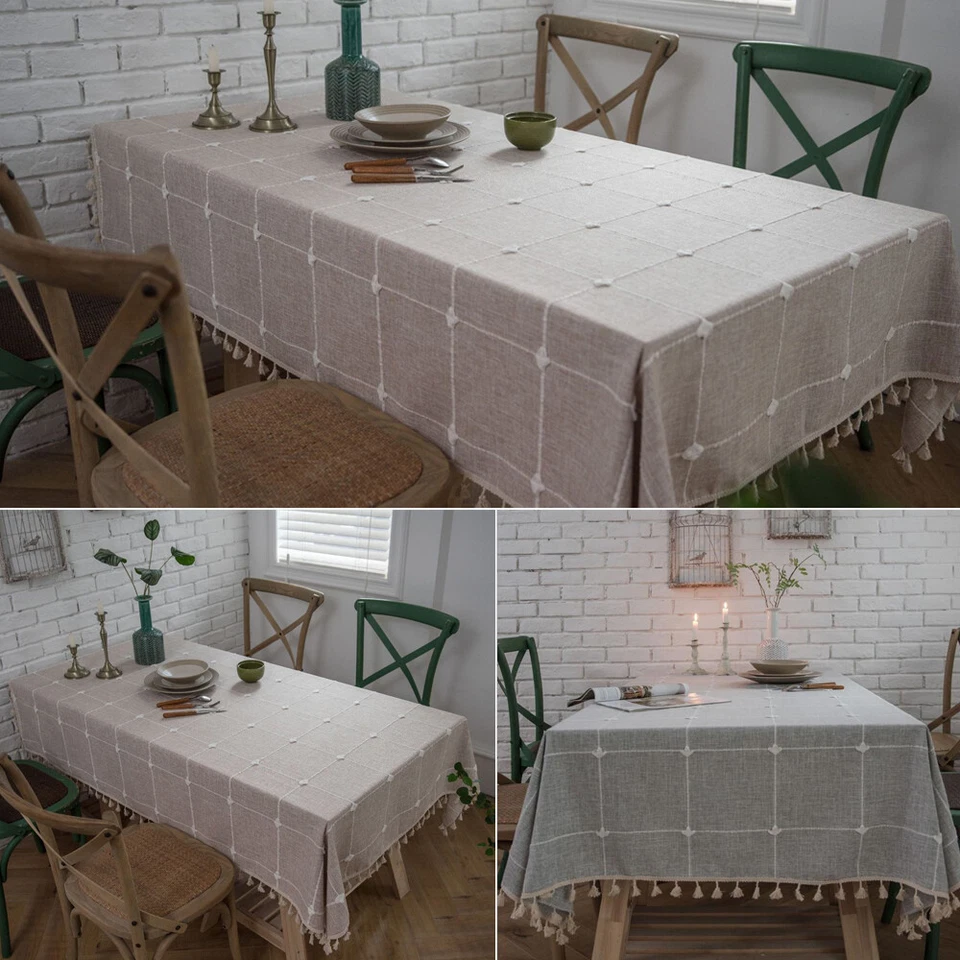 Tablecloth Dining Table Cloth Cover Tabletop Party Dinner Party - Image 2 of 4