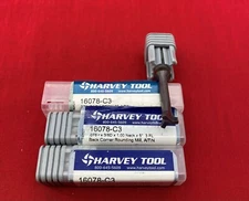 New Harvey Tool Carbide ENDMILL  #16078-C3 BACK CORNER ROUNDING .078r x 3/8 dia