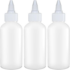 Condiment Squeeze Bottles - 4 OZ Squirt Empty Bottles, Twist Top Cap, Leak Proof
