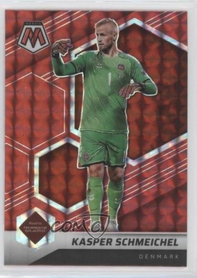 2021 Panini Mosaic FIFA Road to World Cup Red Prizm Kasper Schmeichel #151 0b3