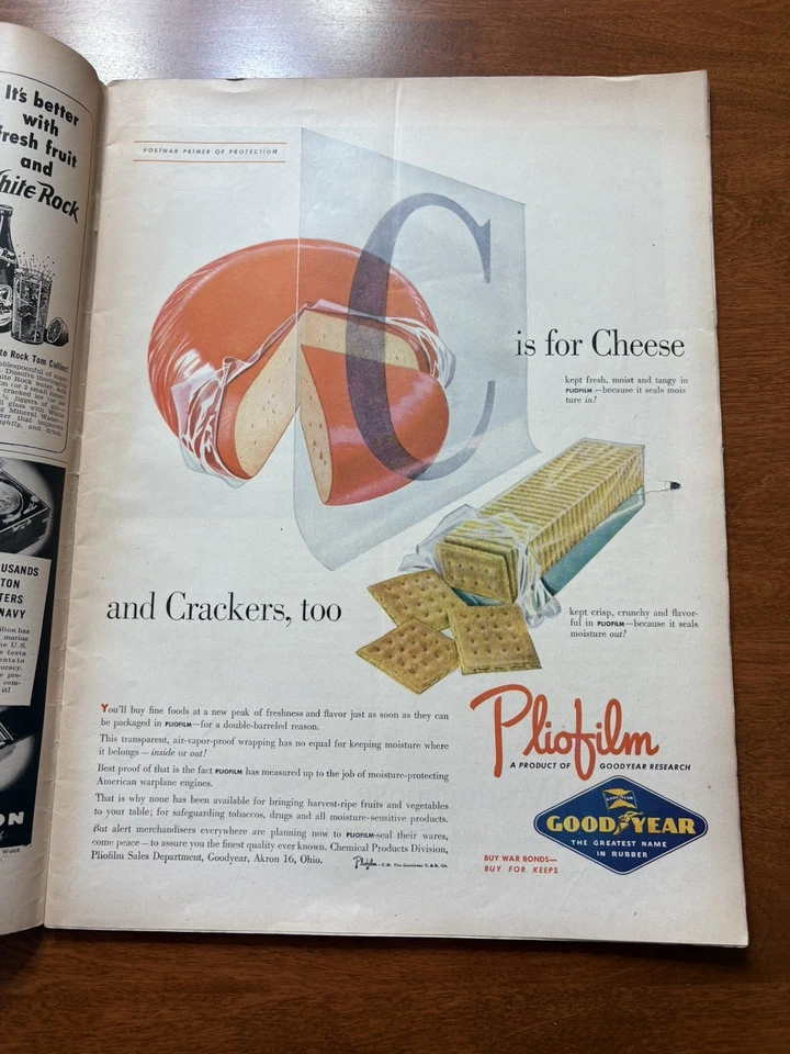 LIFE MAGAZINE JULY 9, 1945 Fashion, WWII, advertisements, Movies, Style, VG+ - Image 4 of 4