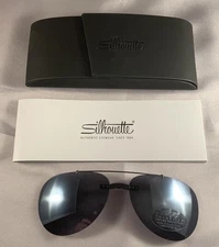 New Silhouette Eyeglasses Clip-on Style 5090/A2    GRAY POLARIZED 59/15