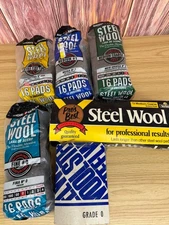 Steel Wool Pads Lot- Not All Packs Complete- See Photos- Not Used