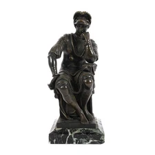 Bronze Statue of Lorenzo de Medici After Michelangelo