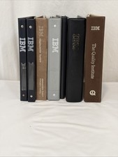 Vtg IBM Branded 3-Ring Binder Lot of 7 Displaywriter System Quality Institute