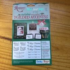 Renaissance Foil - Holiday Instant Gilded Accents - Holiday Sayings 068310056