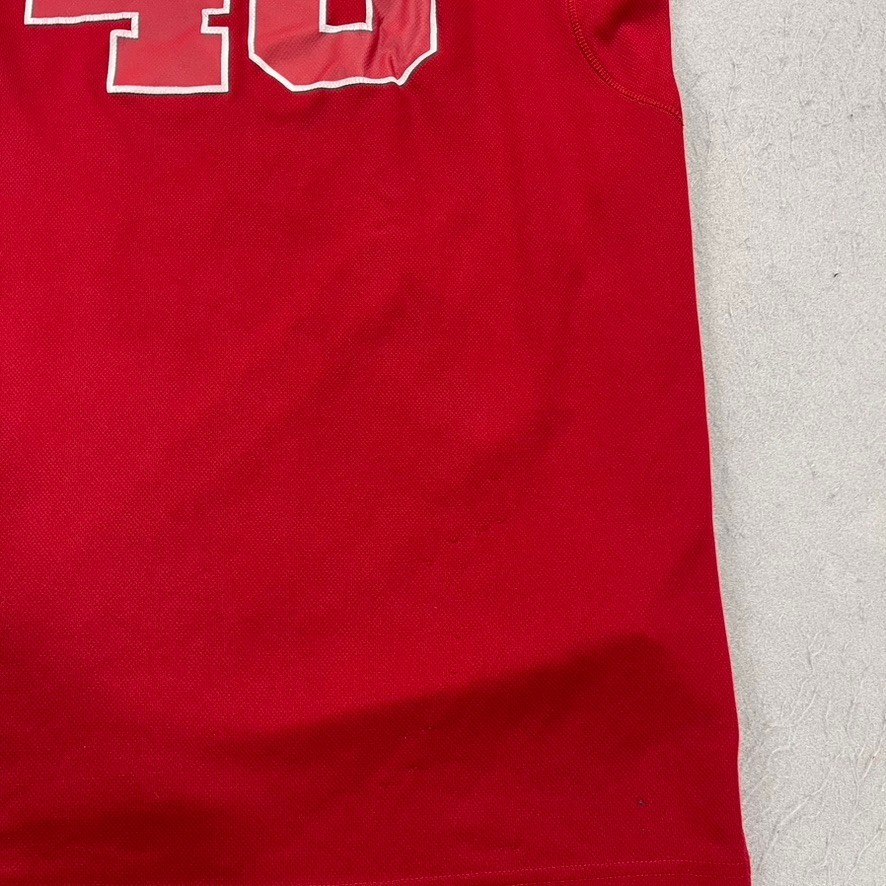 Indiana Hoosiers Jersey Mens Medium Red Adidas Basketball Gym Logo NCAA thumbnail 8