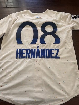Enrique  Kike  Hernandez Adult Dodgers City Connect Jersey Size XL 