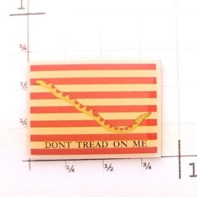 First US Navy Jack Flag Lapel Pin DONT TREAD ON ME Hat Badge Tie Tack Gadsden
