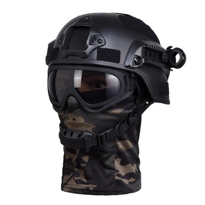 Airsoft Full Face Helmet Tactical Mask with Anti Fog Goggles Paintball