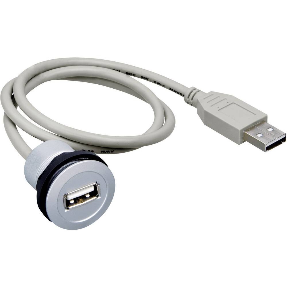 Cordon embase femelle USB 2.0 Schlegel pour réparer accès port usé 1.5m