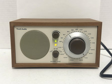 Tivoli Audio Model One AM FM Aux In Radio Walnut Beige TESTED AND WORKS