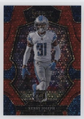 2022 Select Premier Level Red Disco Prizm 27/49 Kerby Joseph #135 Rookie RC 6m7