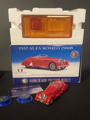 Franklin Mint 1937 Alfa Romeo 2900B 1:24 Scale Red Diecast Car | eBay