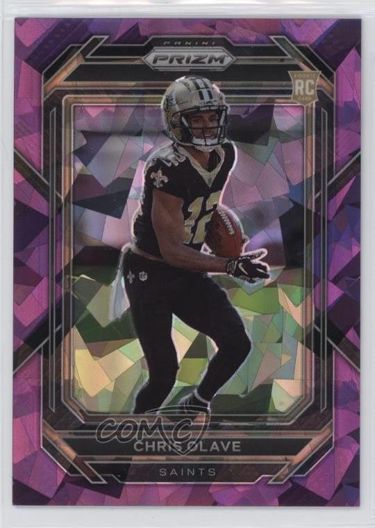 2022 Panini Prizm Rookies Purple Ice 143/225 Chris Olave #310 Rookie RC 14cm