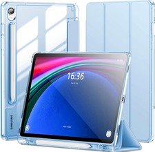 Slim Clear Case with S Pen Holder for Samsung Galaxy Tab S10 Lite 10.9 Inch, Blu