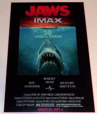 JAWS ('75) Film Steven Spielberg 2025 IMAX Poster - 50th Anniversary Art 19"x13"