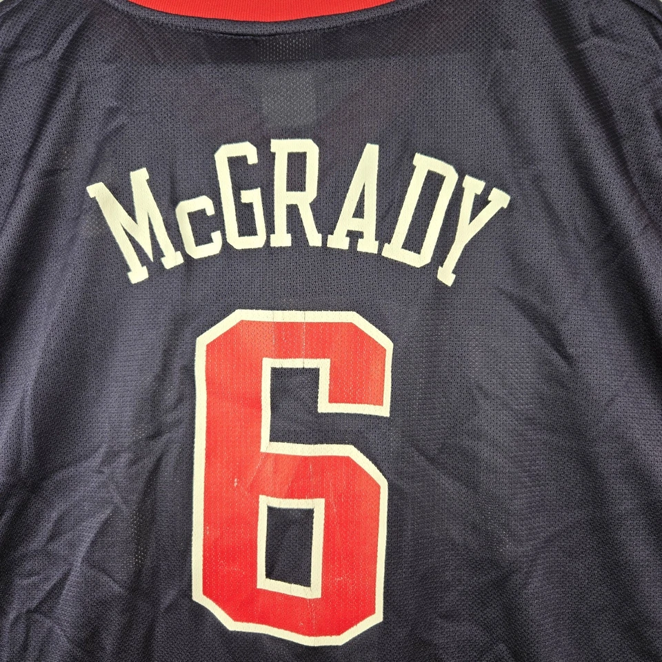 Camiseta Reebok Tracy Mcgrady Team EE. UU. Vintage #6 Talla XXL Azul Juegos Olímpicos de la NBA Foto 4 de 4