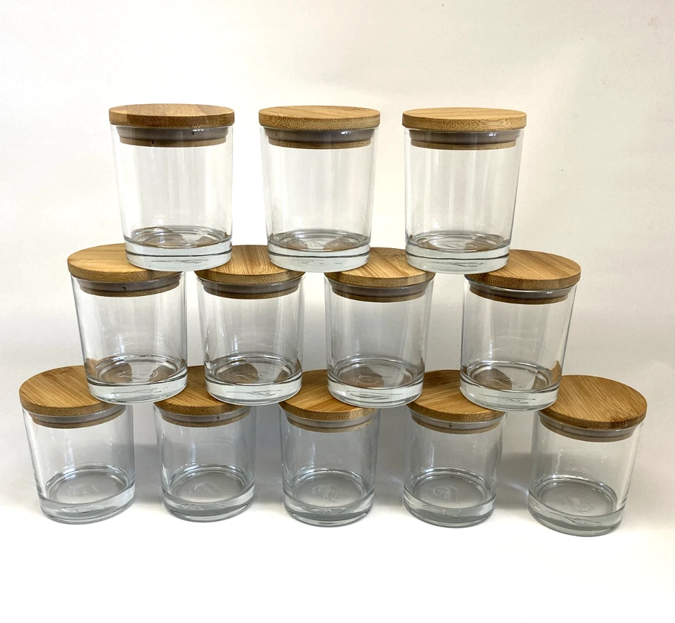 Candle containers jars with Lids and gift boxes, 12 Set of 7 OZ glass jars - Image 2 of 4