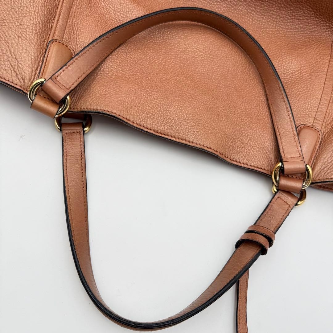 GUCCI Soho Leather Tote Bag Japan Limited Fringe Gold Hardware A4 Size thumbnail 13